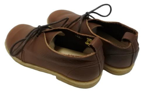 【かぼちゃの馬車 CA-210 ブラウン】くたっとやわらか本革靴紐シューズ